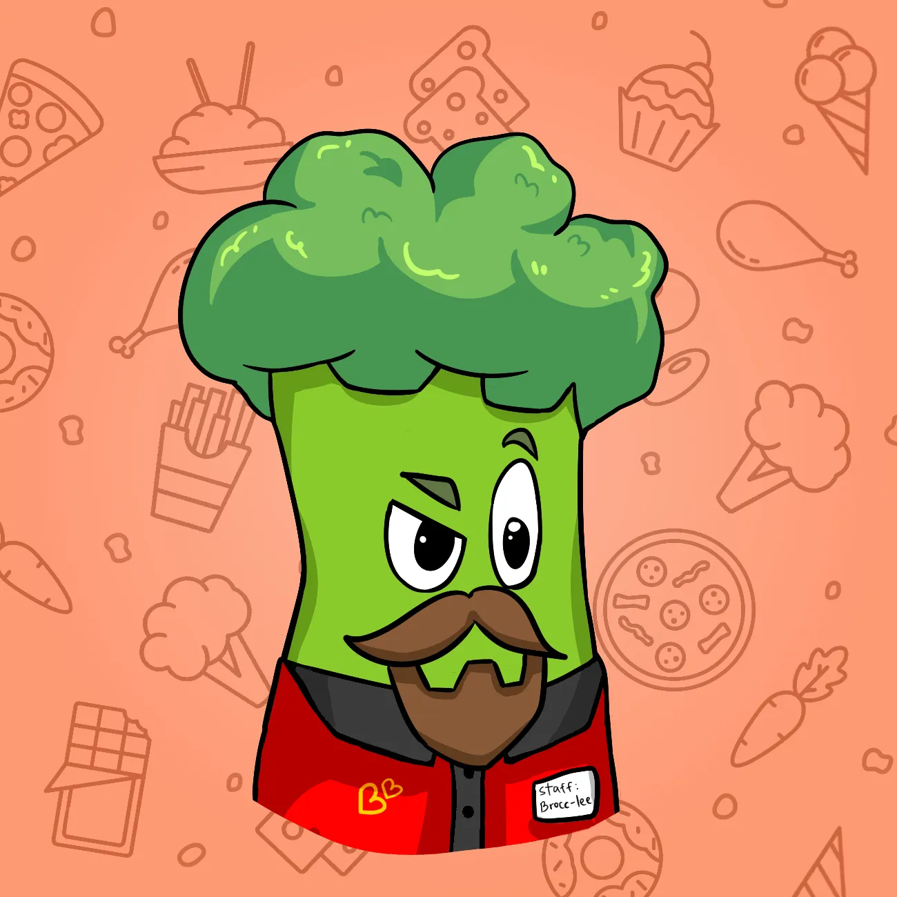 Broccoli Bro #3754 | Nanswap Art