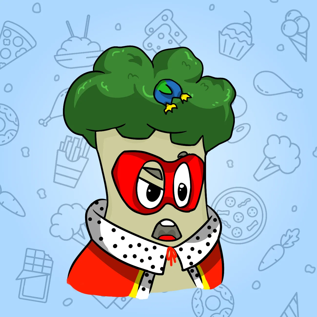 Broccoli Bro #2121 | Nanswap Art
