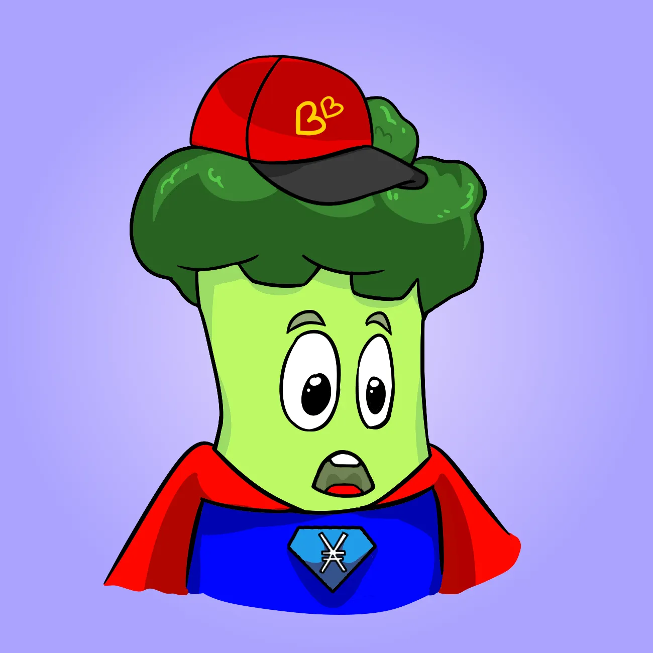Broccoli Bro #6007 | Nanswap Art